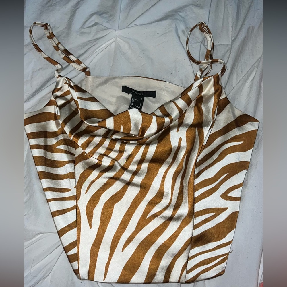 Forever 21 Zebra Top